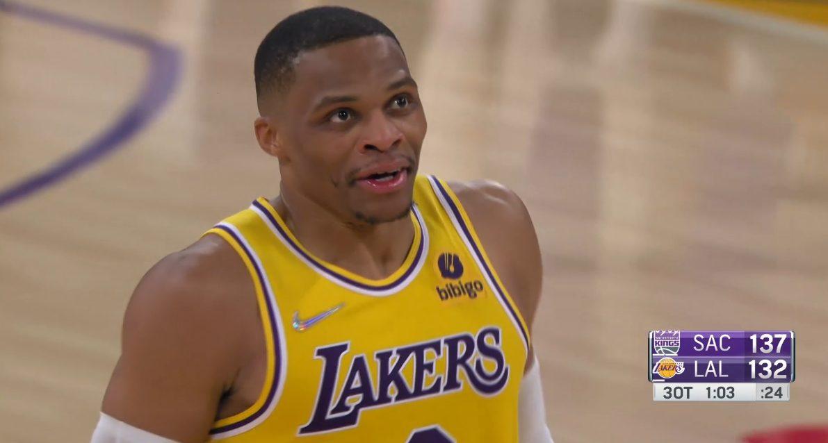 Russell Westbrook Lakers 27 novembre 2021
